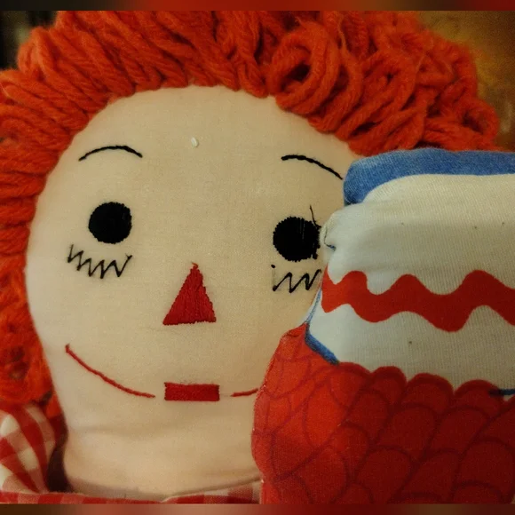 Vtg Large Raggedy Anne & Andy Dolls Lot Of 4 - Picture 5 of 14